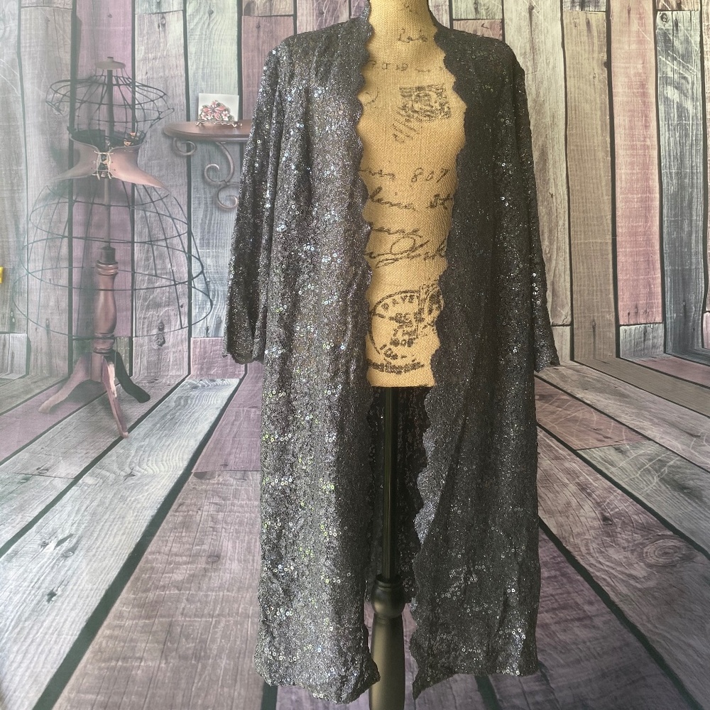 NWT Size 18w Shimmer & Lace Sequined Jacket